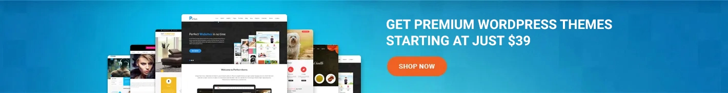 Get Premium WordPress Themes Starting At Just $39.